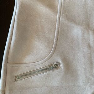 Suede mini skirt
